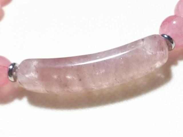 天然石★チェリークォーツ 8mm ブレス < 女性アクセサリー/時計  天然石★チェリークォーツ 8mm ブレス < 女性アクセサリー/時計の