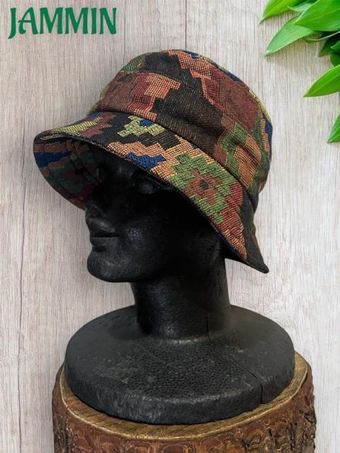 織り柄ハット 男女兼用 バケットハット エスニック ヒッピー 個性派 < 女性ファッション 織り柄ハット 男女兼用 バケットハット エスニック ヒッピー 個性派 < 女性ファッションの