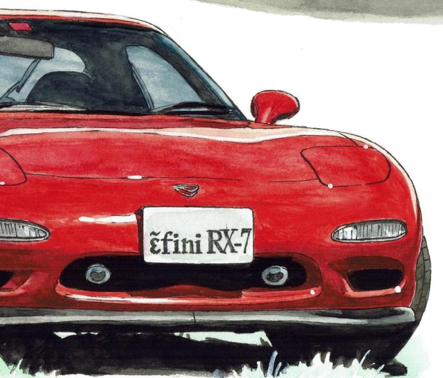 NC-367 RX-7/RX-8限定版画b 直筆サイン額装●作家平右ヱ門 < 自動車/バイク NC-367 RX-7/RX-8限定版画b 直筆サイン額装●作家平右ヱ門 < 自動車/バイク