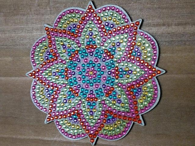 ダイヤモンドアート★花曼荼羅柄のコースターC < インテリア/ライフ ダイヤモンドアート★花曼荼羅柄のコースターC < インテリア/ライフの
