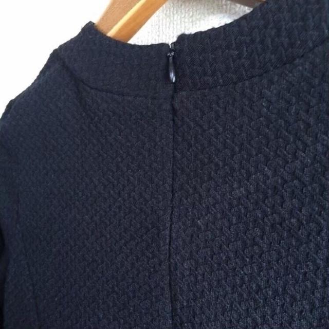 ◆七分袖フレアワンピ◆ブラックSボトルネック★フレアライン♪シンプルコーデ < ブランド  ◆七分袖フレアワンピ◆ブラックSボトルネック★フレアライン♪シンプルコーデ < ブランドの