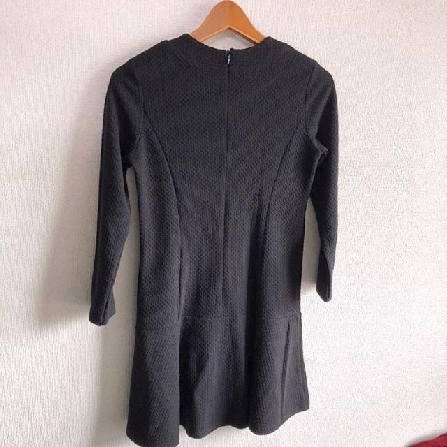 ◆七分袖フレアワンピ◆ブラックSボトルネック★フレアライン♪シンプルコーデ < ブランド  ◆七分袖フレアワンピ◆ブラックSボトルネック★フレアライン♪シンプルコーデ < ブランドの