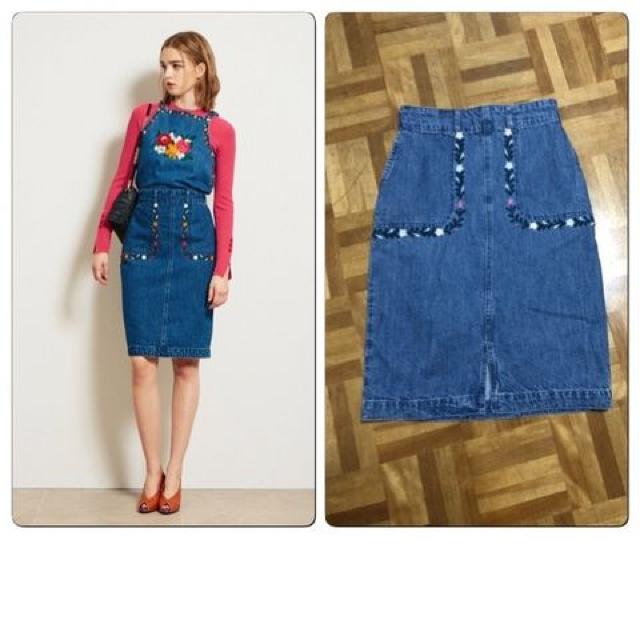 リリーブラウン メキシコ刺繍デニムスカート < ブランド  リリーブラウン メキシコ刺繍デニムスカート  < ブランドの