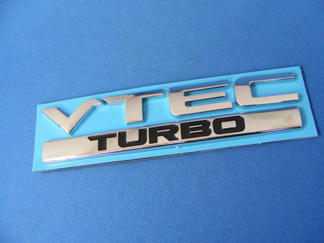 ● V-TEC TURBO ABS製クローム/ブラック仕様 エンブレム ● < 自動車/バイク ● V-TEC TURBO ABS製クローム/ブラック仕様 エンブレム ● < 自動車/バイク