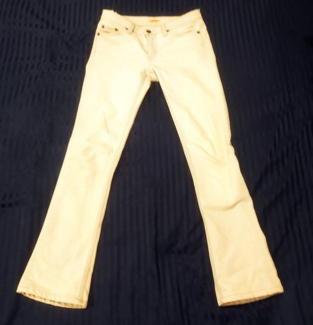 SWEET CAMELホワイトピンク ブーツカットジーンズ 26 W56 < 女性ファッション  SWEET CAMELホワイトピンク ブーツカットジーンズ 26 W56  < 女性ファッションの