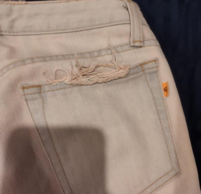 SWEET CAMELホワイトピンク ブーツカットジーンズ 26 W56 < 女性ファッション  SWEET CAMELホワイトピンク ブーツカットジーンズ 26 W56 < 女性ファッションの