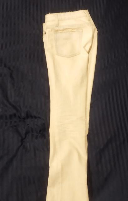 SWEET CAMELホワイトピンク ブーツカットジーンズ 26 W56 < 女性ファッション  SWEET CAMELホワイトピンク ブーツカットジーンズ 26 W56 < 女性ファッションの