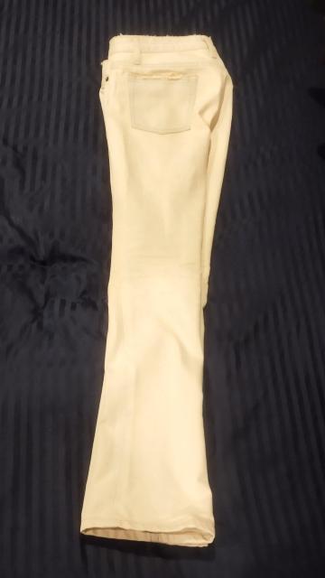 SWEET CAMELホワイトピンク ブーツカットジーンズ 26 W56 < 女性ファッション  SWEET CAMELホワイトピンク ブーツカットジーンズ 26 W56 < 女性ファッションの