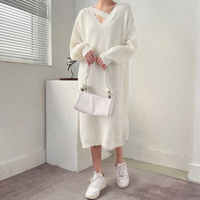 送料無料 新品 ニットワンピース レディース 韓国 秋冬 < 女性ファッション  送料無料 新品 ニットワンピース レディース 韓国 秋冬 < 女性ファッションの