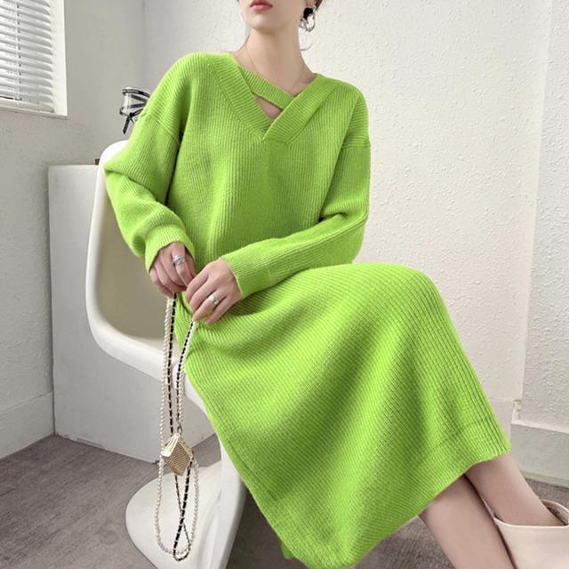 送料無料 新品 ニットワンピース レディース 韓国 秋冬 < 女性ファッション  送料無料 新品 ニットワンピース レディース 韓国 秋冬 < 女性ファッションの