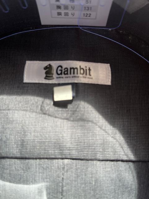 3Lサイズ!高貴紳士的!ブランド品!Gambit!形態安定!吸水速乾!半袖ボタンダウンワイシャツ!ブラック系色合い!新品! < 男性ファッション  3Lサイズ!高貴紳士的!ブランド品!Gambit!形態安定!吸水速乾!半袖ボタンダウンワイシャツ!ブラック系色合い!新品! < 男性ファッションの