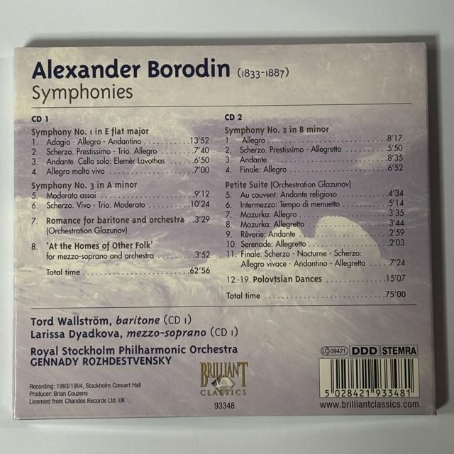 ボロディン:交響曲全集(2枚組) < CD/DVD/ビデオ  ボロディン:交響曲全集(2枚組) < CD/DVD/ビデオの