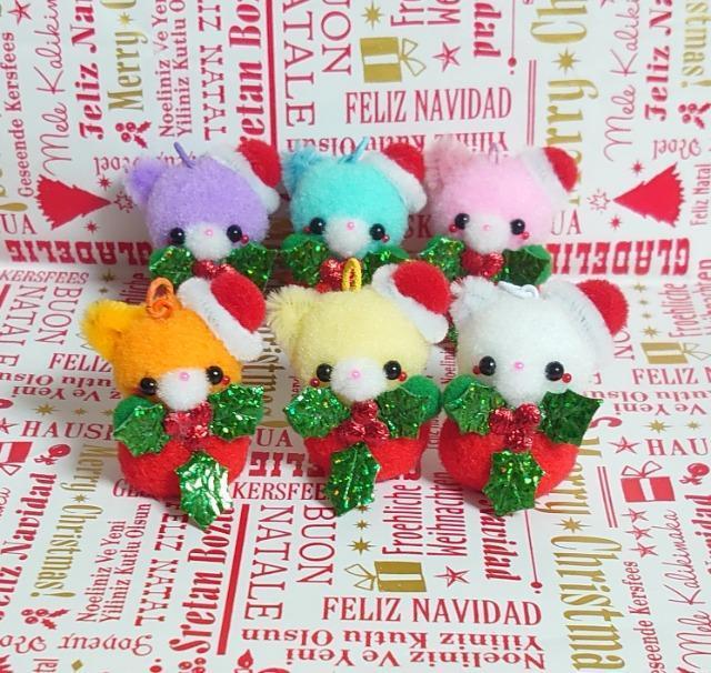 ハンドメイド♪ポンポンマスコット★アニマルクリスマス☆オーナメント★カラフルにゃんこサンタE < ペット/手芸/園芸 ハンドメイド♪ポンポンマスコット★アニマルクリスマス☆オーナメント★カラフルにゃんこサンタE < ペット/手芸/園芸の