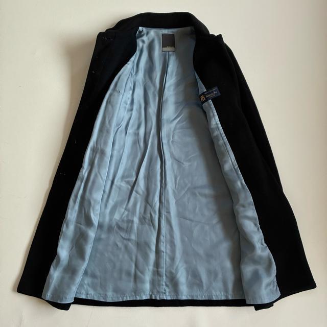 ◆上質◆日本製ドゥボンクール◆カシミヤ混ウールコート◆黒◆ブラック◆シンプル◆M < 女性ファッション ◆上質◆日本製ドゥボンクール◆カシミヤ混ウールコート◆黒◆ブラック◆シンプル◆M < 女性ファッションの