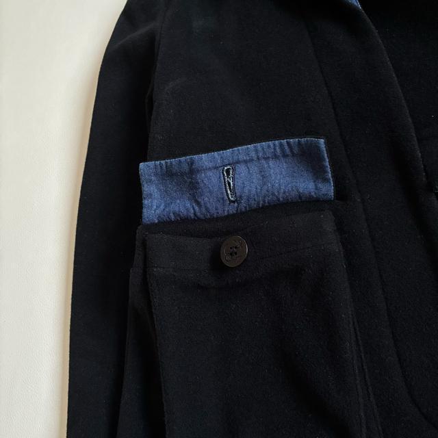 ◆上質◆日本製ドゥボンクール◆カシミヤ混ウールコート◆黒◆ブラック◆シンプル◆M < 女性ファッション ◆上質◆日本製ドゥボンクール◆カシミヤ混ウールコート◆黒◆ブラック◆シンプル◆M < 女性ファッションの