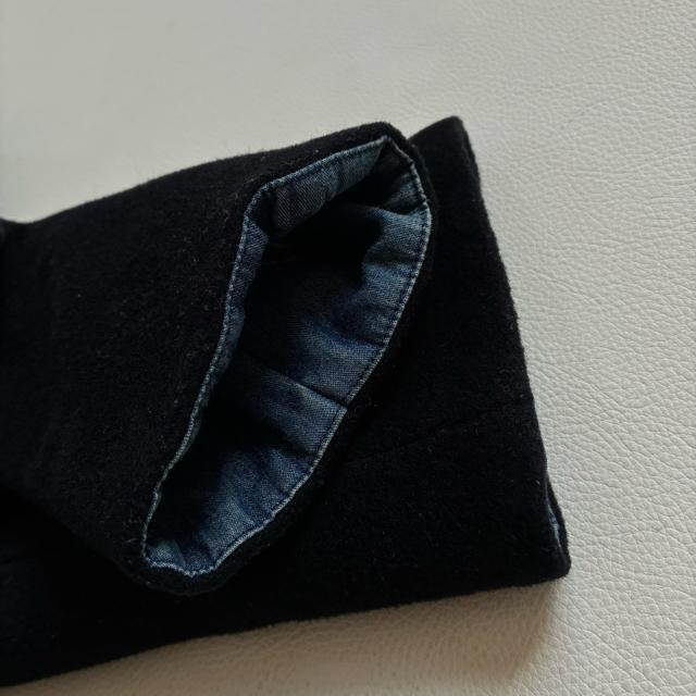 ◆上質◆日本製ドゥボンクール◆カシミヤ混ウールコート◆黒◆ブラック◆シンプル◆M < 女性ファッション ◆上質◆日本製ドゥボンクール◆カシミヤ混ウールコート◆黒◆ブラック◆シンプル◆M < 女性ファッションの