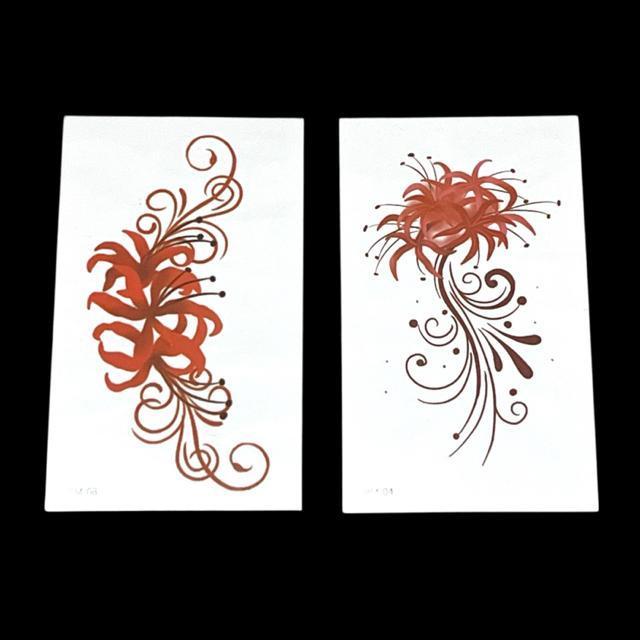 フラワーデザインタトゥーシール4枚セット < 女性アクセサリー/時計 フラワーデザインタトゥーシール4枚セット < 女性アクセサリー/時計の