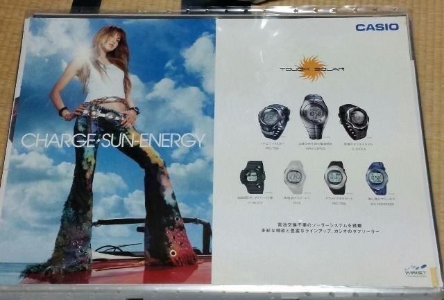 CASIO カシオ hitomi 販促ポスター 3枚セット 非売品 腕時計 レア