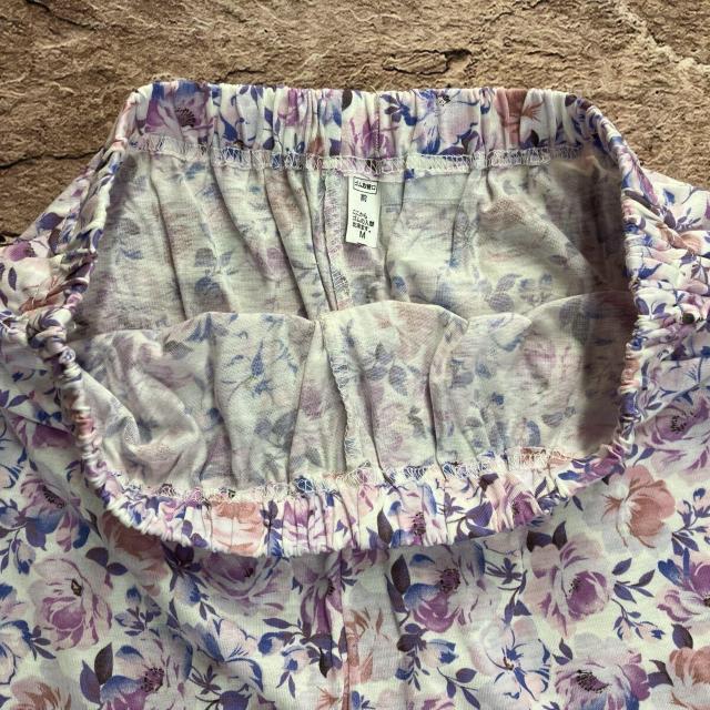 ふんわり柔らか!綺麗な花総柄!襟なし前ボタン&ポケット付き7分袖&長ズボン 綿混レディースパジャマB(画像から)1組 < 女性ファッション ふんわり柔らか!綺麗な花総柄!襟なし前ボタン&ポケット付き7分袖&長ズボン 綿混レディースパジャマB(画像から)1組 < 女性ファッションの