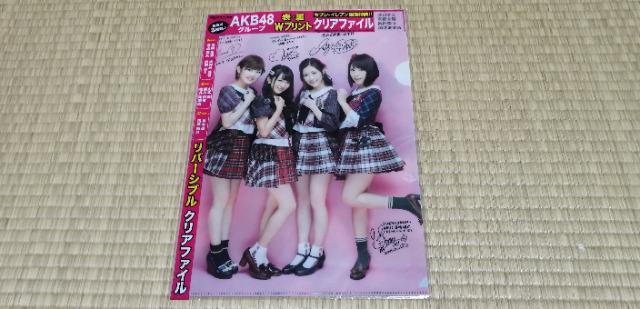 セブンイレブン限定特典!日経エンタテインメント特製!AKB48グループ両面Wプリント クリアファイル!A ver. < タレントグッズ  セブンイレブン限定特典!日経エンタテインメント特製!AKB48グループ両面Wプリント クリアファイル!A ver.  < タレントグッズの