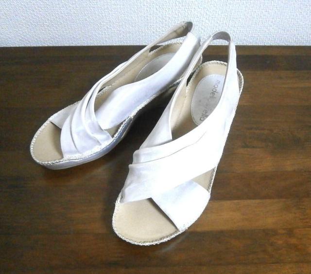 ◆モデロ ステラ modello stella サンダル 中古品 レディース サイズ22.5 < 女性ファッション  ◆モデロ ステラ modello stella サンダル 中古品 レディース サイズ22.5  < 女性ファッションの