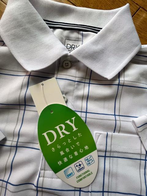 Mサイズ!高貴紳士的!爽やかな紳士的!抗菌防臭!さらっと着心地DRY!通気性抜群!半袖カノコポロシャツ!新品タグ付き! < 男性ファッション  Mサイズ!高貴紳士的!爽やかな紳士的!抗菌防臭!さらっと着心地DRY!通気性抜群!半袖カノコポロシャツ!新品タグ付き!  < 男性ファッションの