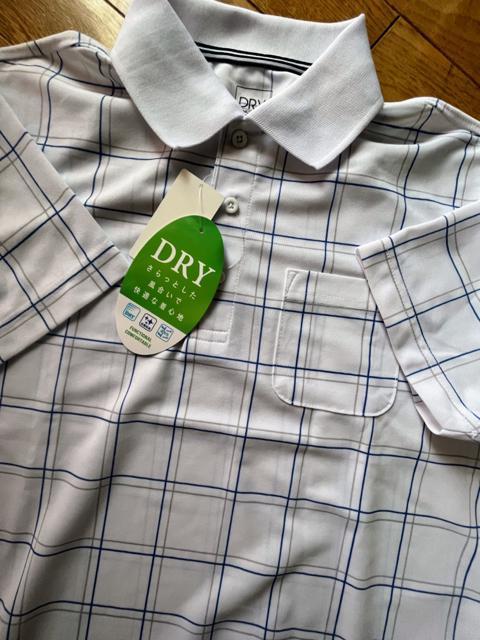 Mサイズ!高貴紳士的!爽やかな紳士的!抗菌防臭!さらっと着心地DRY!通気性抜群!半袖カノコポロシャツ!新品タグ付き! < 男性ファッション  Mサイズ!高貴紳士的!爽やかな紳士的!抗菌防臭!さらっと着心地DRY!通気性抜群!半袖カノコポロシャツ!新品タグ付き! < 男性ファッションの