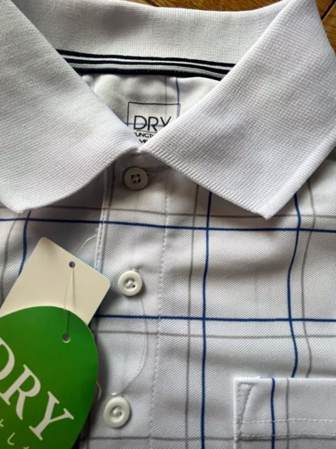 Mサイズ!高貴紳士的!爽やかな紳士的!抗菌防臭!さらっと着心地DRY!通気性抜群!半袖カノコポロシャツ!新品タグ付き! < 男性ファッション  Mサイズ!高貴紳士的!爽やかな紳士的!抗菌防臭!さらっと着心地DRY!通気性抜群!半袖カノコポロシャツ!新品タグ付き! < 男性ファッションの