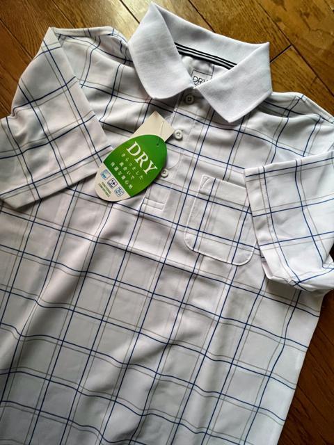 Mサイズ!高貴紳士的!爽やかな紳士的!抗菌防臭!さらっと着心地DRY!通気性抜群!半袖カノコポロシャツ!新品タグ付き! < 男性ファッション  Mサイズ!高貴紳士的!爽やかな紳士的!抗菌防臭!さらっと着心地DRY!通気性抜群!半袖カノコポロシャツ!新品タグ付き! < 男性ファッションの