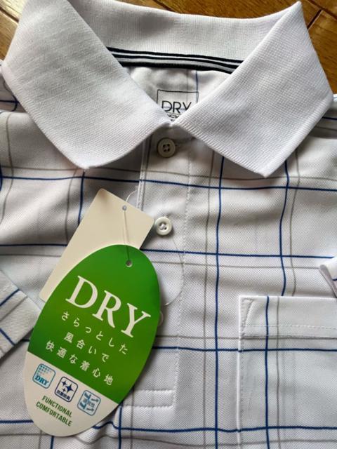 Mサイズ!高貴紳士的!爽やかな紳士的!抗菌防臭!さらっと着心地DRY!通気性抜群!半袖カノコポロシャツ!新品タグ付き! < 男性ファッション  Mサイズ!高貴紳士的!爽やかな紳士的!抗菌防臭!さらっと着心地DRY!通気性抜群!半袖カノコポロシャツ!新品タグ付き! < 男性ファッションの