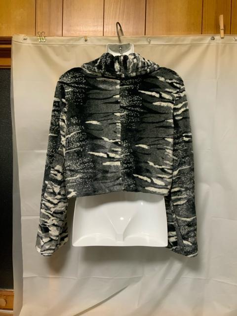 ◆黒系モコモコ素材のジャケットLサイズ < 女性ファッション  ◆黒系モコモコ素材のジャケットLサイズ < 女性ファッションの