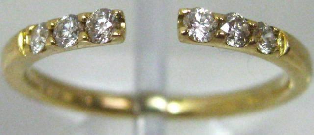 �ɔ��iK18 18�������O�w�փZ���^�[ �I�[�v���t�@�b�V���� �_�C��0.17ct  �� �����A�N�Z�T���[/���v�� 