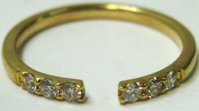 �ɔ��iK18 18�������O�w�փZ���^�[ �I�[�v���t�@�b�V���� �_�C��0.17ct �� �����A�N�Z�T���[/���v�� 