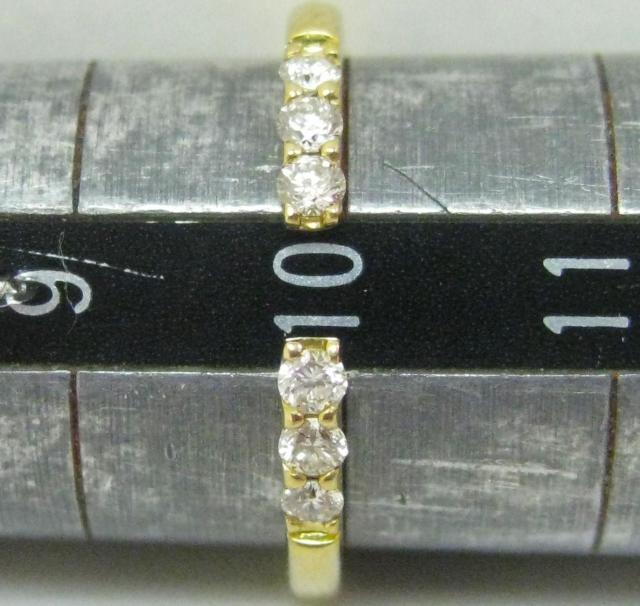 �ɔ��iK18 18�������O�w�փZ���^�[ �I�[�v���t�@�b�V���� �_�C��0.17ct �� �����A�N�Z�T���[/���v�� 