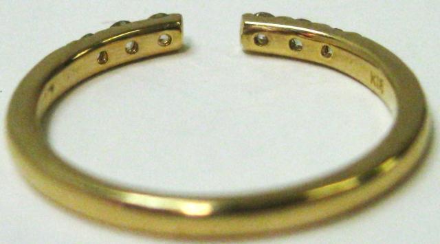 �ɔ��iK18 18�������O�w�փZ���^�[ �I�[�v���t�@�b�V���� �_�C��0.17ct �� �����A�N�Z�T���[/���v�� 