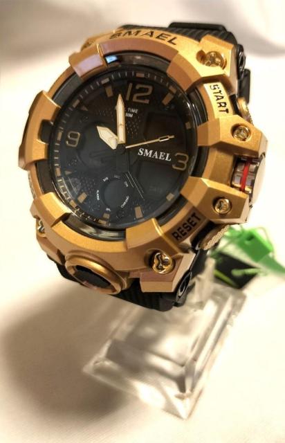 SMAEL 8008 スポーツウォッチ(ゴールド) < 男性アクセサリー/時計  SMAEL 8008 スポーツウォッチ(ゴールド) < 男性アクセサリー/時計の