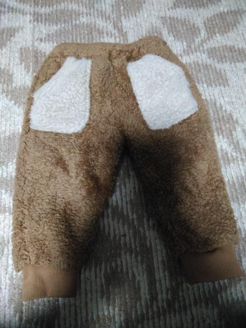 子供服  茶色のモコモコパンツ   80cm < キッズ/ベビー  子供服  茶色のモコモコパンツ   80cm < キッズ/ベビーの