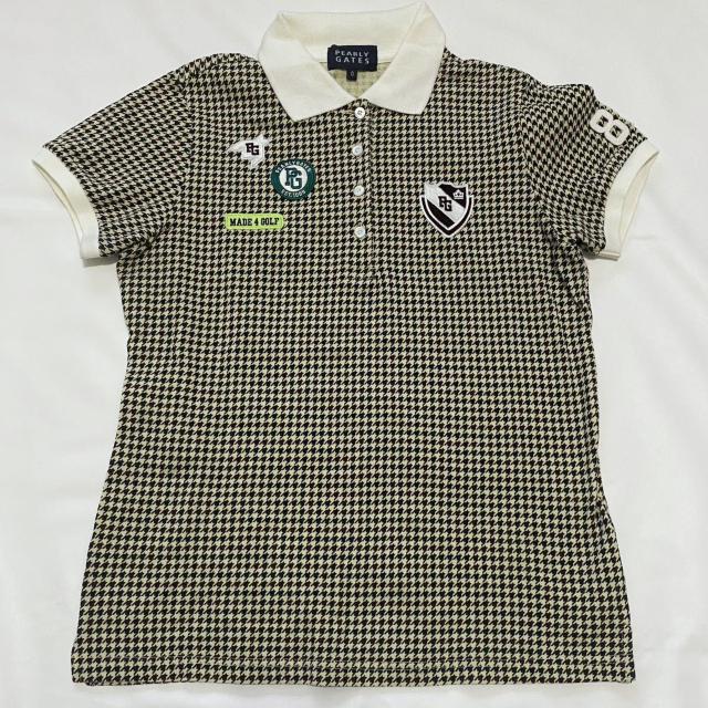 パーリーゲイツ 千鳥格子ポロシャツ 茶系#0 < レジャー/スポーツ  パーリーゲイツ 千鳥格子ポロシャツ 茶系#0  < レジャー/スポーツの