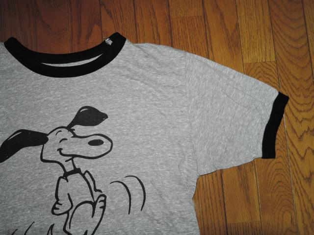 SOPHNET. ソフネット × PEANUTS ピーナッツ SNOOPY TRIM TEE スヌーピー トリム Tシャツ M灰黒 < ブランド  SOPHNET. ソフネット × PEANUTS ピーナッツ SNOOPY TRIM TEE スヌーピー トリム Tシャツ M灰黒 < ブランドの
