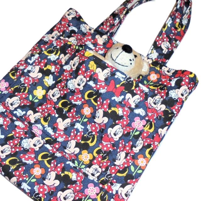 ◆ちょっと持ちぺたんこトートバッグ◆ミニーちゃん ミニーマウス◆エコバッグ サブバッグ < 女性ファッション ◆ちょっと持ちぺたんこトートバッグ◆ミニーちゃん ミニーマウス◆エコバッグ サブバッグ < 女性ファッションの