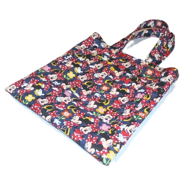 ◆ちょっと持ちぺたんこトートバッグ◆ミニーちゃん ミニーマウス◆エコバッグ サブバッグ < 女性ファッション ◆ちょっと持ちぺたんこトートバッグ◆ミニーちゃん ミニーマウス◆エコバッグ サブバッグ < 女性ファッションの