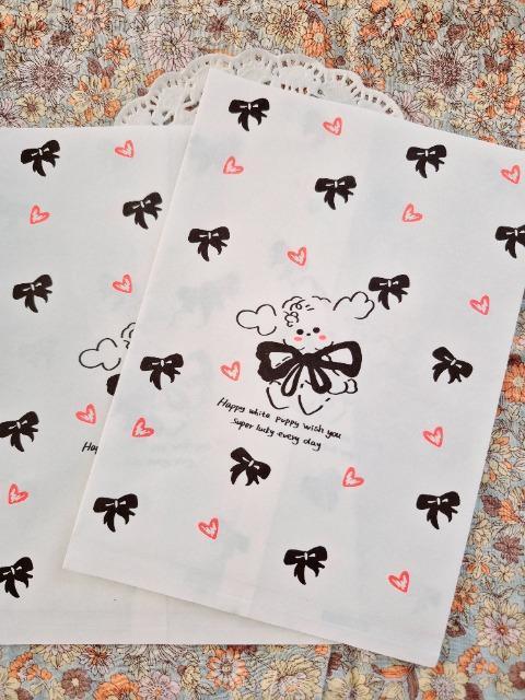 お裾分け☆りぼんとハート柄ペーパーバック2枚☆ < インテリア/ライフ お裾分け☆りぼんとハート柄ペーパーバック2枚☆ < インテリア/ライフの