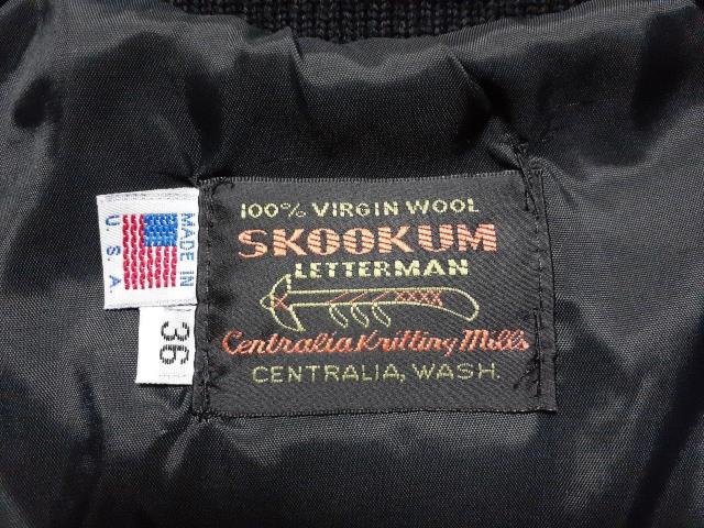 SKOOKUM★スクーカム★別注★サイズ36★USA製★袖革★スタジャン★アワードジャケット★極美品★送料無料★クーポン < 男性ファッション SKOOKUM★スクーカム★別注★サイズ36★USA製★袖革★スタジャン★アワードジャケット★極美品★送料無料★クーポン < 男性ファッションの