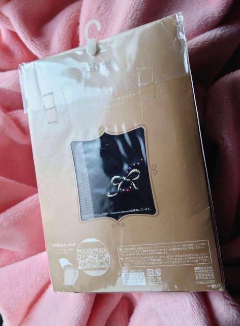 日本製☆f*ing:melty ribbon:MOE☆煌ルビー*パール付き輝リボン☆ウエスト花柄☆黒サポートストッキング爪先スルー < 女性ファッション 日本製☆f*ing:melty ribbon:MOE☆煌ルビー*パール付き輝リボン☆ウエスト花柄☆黒サポートストッキング爪先スルー < 女性ファッションの