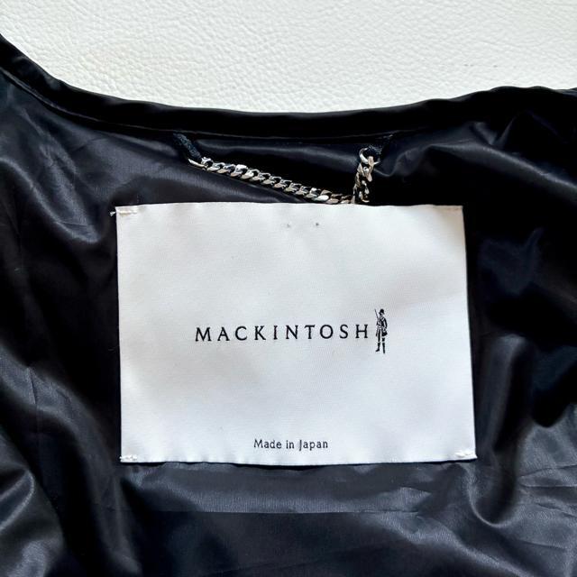 ◆美品◆マッキントッシュ◆ノーカラーダウンジャケット◆黒◆ブラック◆M〜 L < ブランド ◆美品◆マッキントッシュ◆ノーカラーダウンジャケット◆黒◆ブラック◆M〜 L < ブランドの