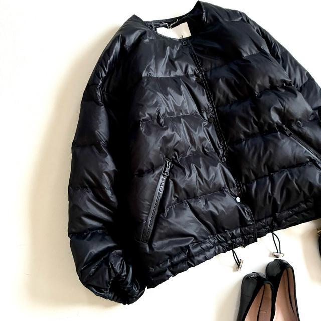 ◆美品◆マッキントッシュ◆ノーカラーダウンジャケット◆黒◆ブラック◆M〜 L < ブランド ◆美品◆マッキントッシュ◆ノーカラーダウンジャケット◆黒◆ブラック◆M〜 L < ブランドの