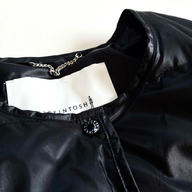 ◆美品◆マッキントッシュ◆ノーカラーダウンジャケット◆黒◆ブラック◆M〜 L < ブランド ◆美品◆マッキントッシュ◆ノーカラーダウンジャケット◆黒◆ブラック◆M〜 L < ブランドの
