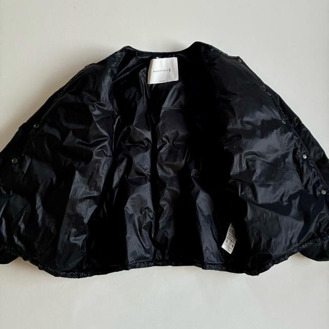 ◆美品◆マッキントッシュ◆ノーカラーダウンジャケット◆黒◆ブラック◆M〜 L < ブランド ◆美品◆マッキントッシュ◆ノーカラーダウンジャケット◆黒◆ブラック◆M〜 L < ブランドの