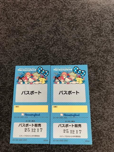 サンリオハーモニーランド大分県 パスポート 2枚 < チケット/金券 サンリオハーモニーランド大分県 パスポート 2枚 < チケット/金券の