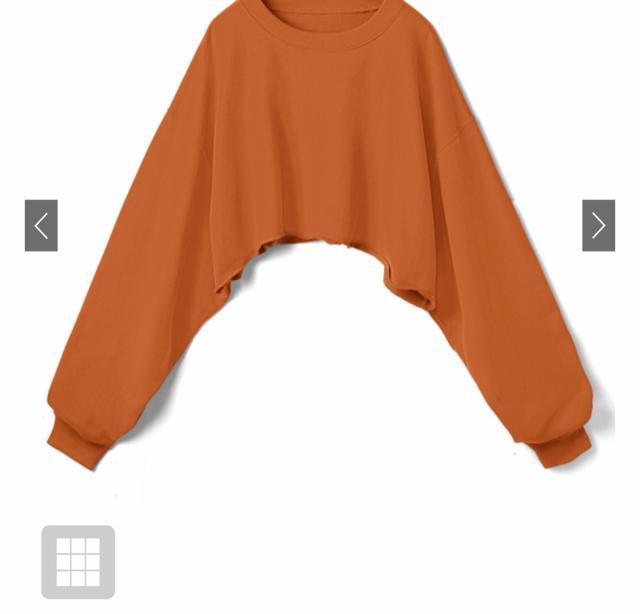 新品 ラウンドヘムクロップド丈スウェットトップス フリーサイズ < 女性ファッション  新品 ラウンドヘムクロップド丈スウェットトップス フリーサイズ < 女性ファッションの